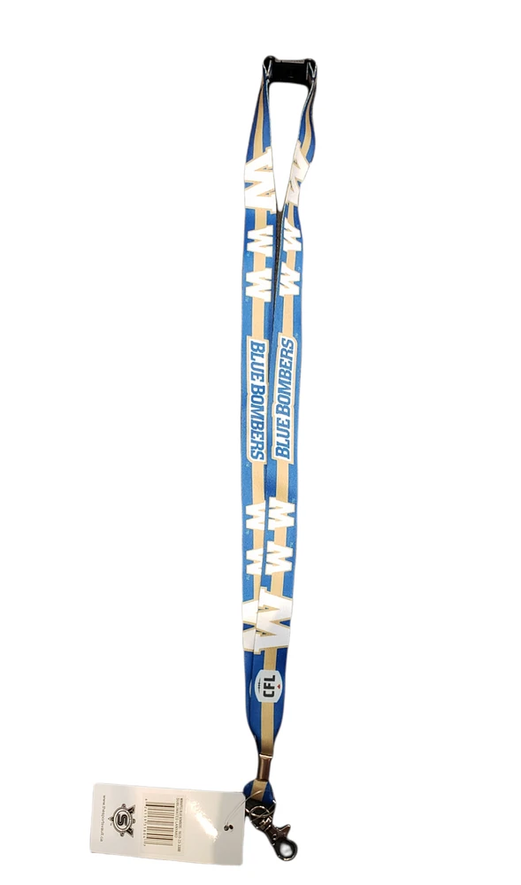 CFL Lanyard Sublimated Blue Bombers