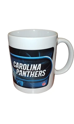 NFL Coffee Mug Subl. 11 Oz C-Handle White Panthers