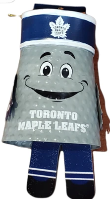 NHL Ornament Cowbell Maple Leafs