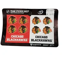 NHL Team Sticker Sheet Blackhawks