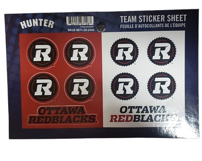 CFL Team Sticker Sheet Redblacks