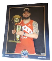 NBA 8X10 Player Photograph Fred Vanvleet Trophy Champs 2018-19 Raptors