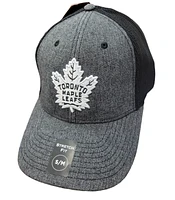 NHL Hat Stretch Fit Poly Heathered Tonal Maple Leafs