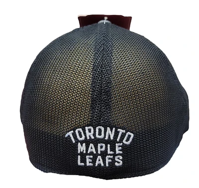 NHL Hat Stretch Fit Poly Heathered Tonal Maple Leafs