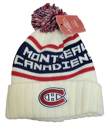 NHL Knit Hat Pillow Line Canadiens (White)