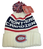 NHL Knit Hat Pillow Line Canadiens (White)