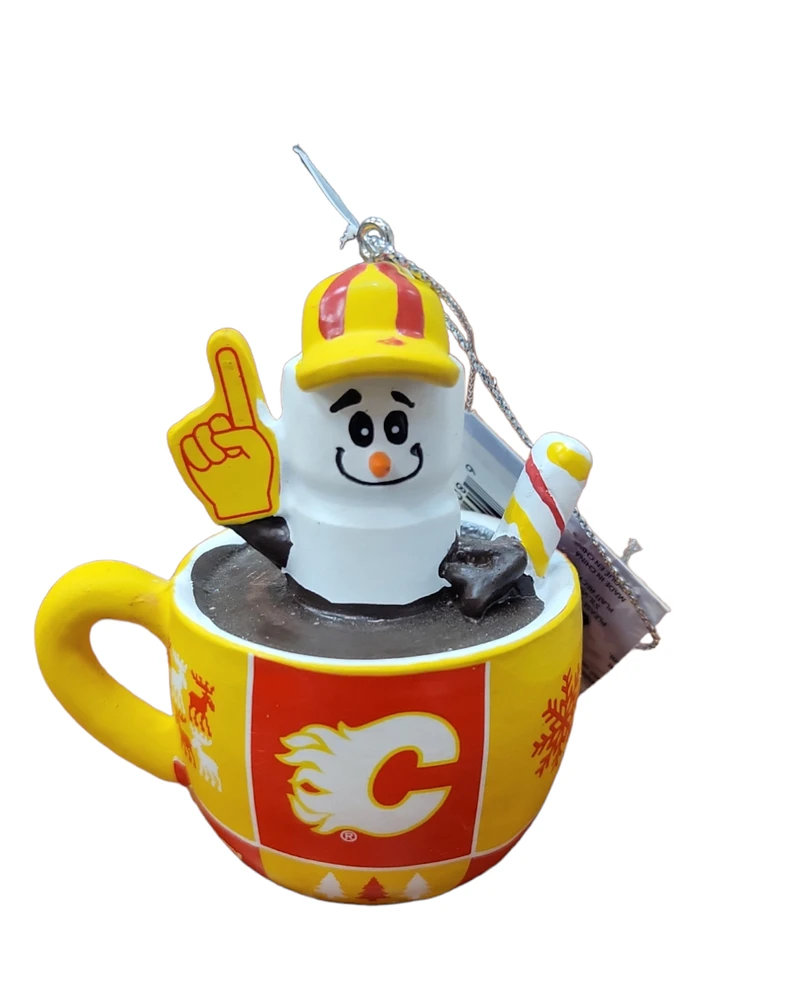 NHL Ornament Smores Mug Flames