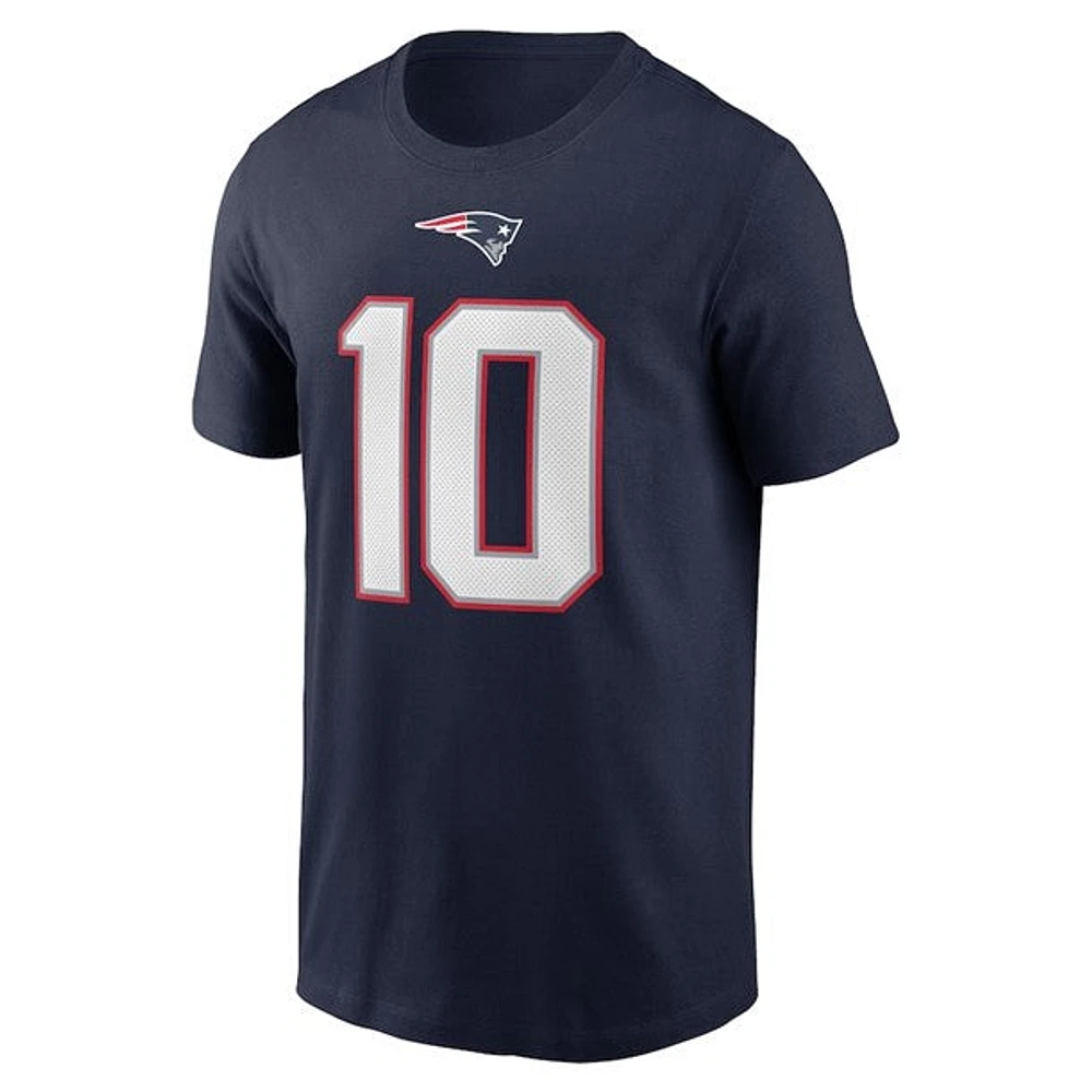 NFL Player T-Shirt Name And Number Mac Jones Patriots