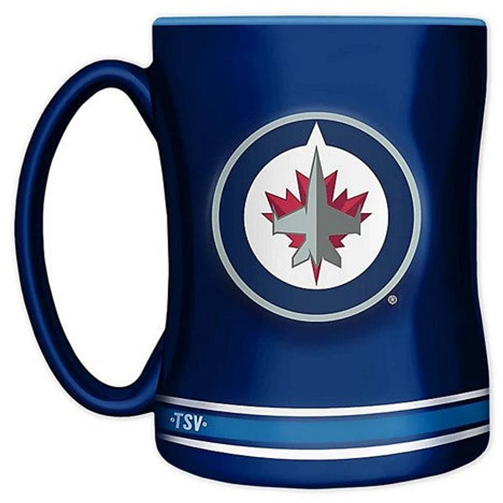 NHL Coffee Mug Sculpted Relief Jets
