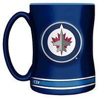 NHL Coffee Mug Sculpted Relief Jets
