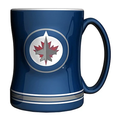 NHL Coffee Mug Sculpted Relief Jets