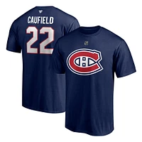 NHL Player T-Shirt Authentic Stack Cole Caufield Canadiens (Navy)