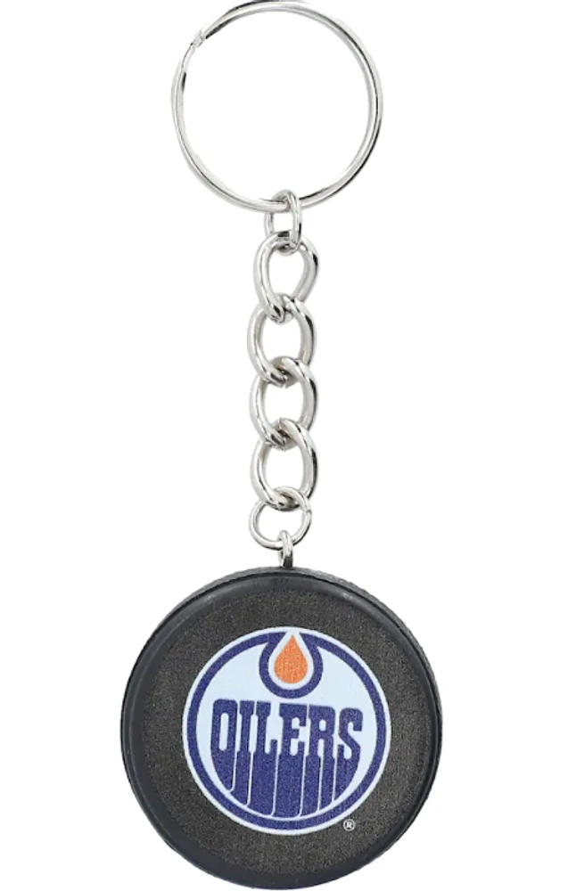 NHL Keychain Puck Oilers