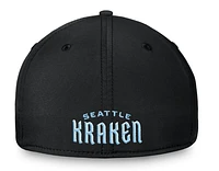 NHL Hat Structured Stretch Core Secondary Kraken (Black)