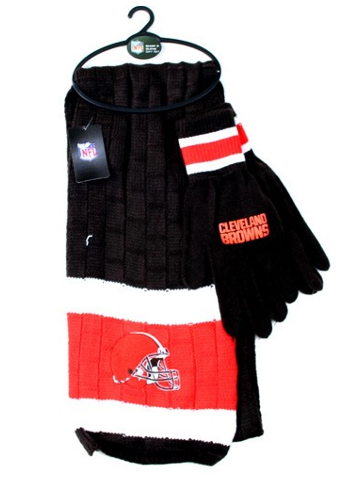 NFL Scarf And Glove Set Browns