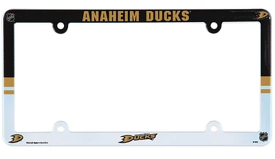 NHL License Plate Frame Plastic Ducks