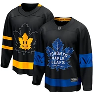 NHL Blank Replica Breakaway Jersey Alt Black Reversible Maple Leafs