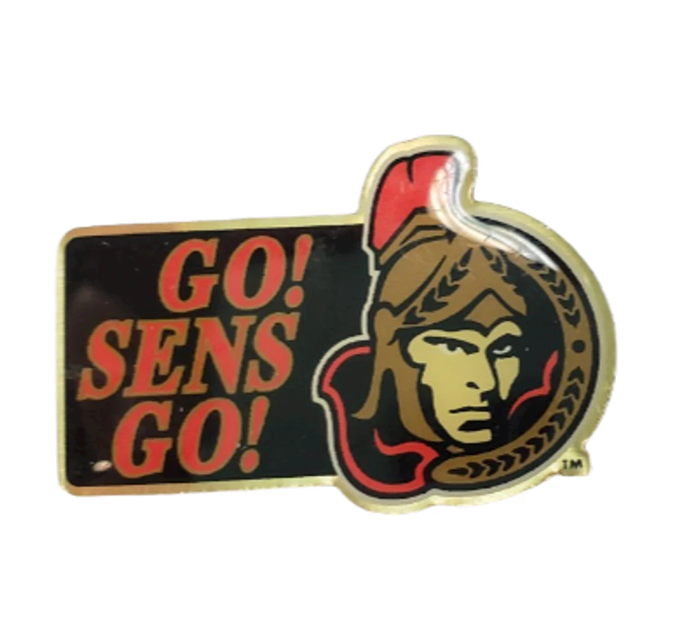 NHL Lapel Pin Slogan Senators