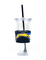 NFL 22oz. Wrapped Tumbler with Straw Chargers
