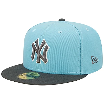 MLB Hat 5950 2T Color Pack Yankees (Teal Blue)