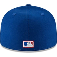 MLB Hat 5950 Cooperstown 1969-91 Expos (White and Royal Blue)