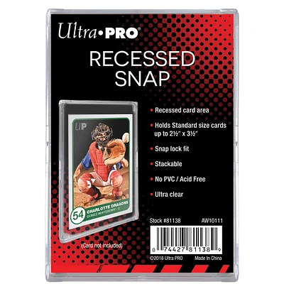 Card Snap Recessed Card Holder Ultra Clear