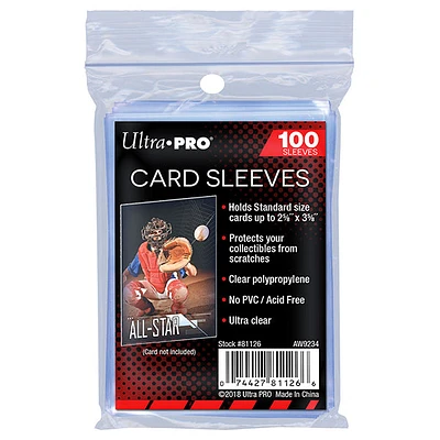 Ultra Pro Card Sleeves Clear 100 Pack