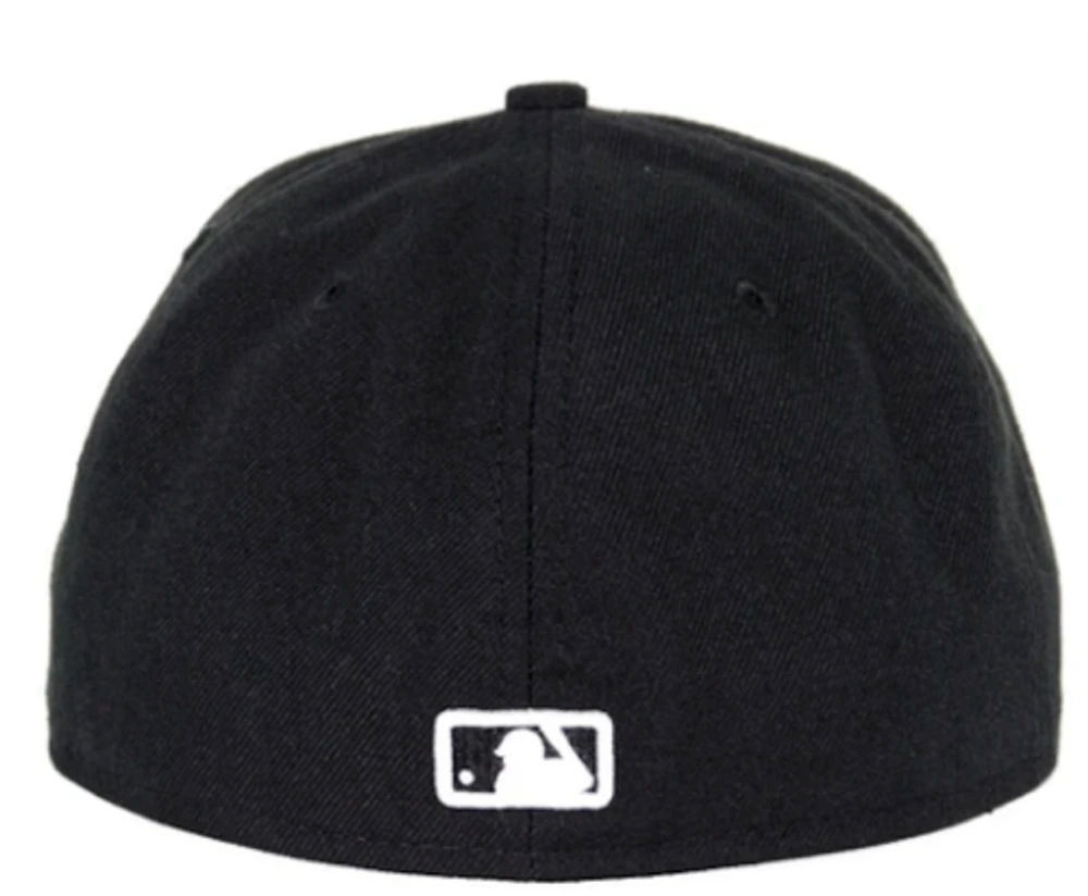 MLB Hat 5950 Cooperstown Basic Black And White Expos