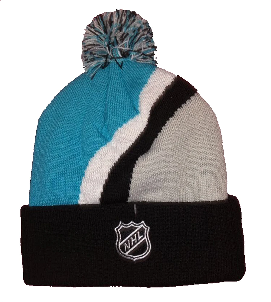 NHL Youth Knit Hat Special Edition Reverse Retro Diagonal Sharks