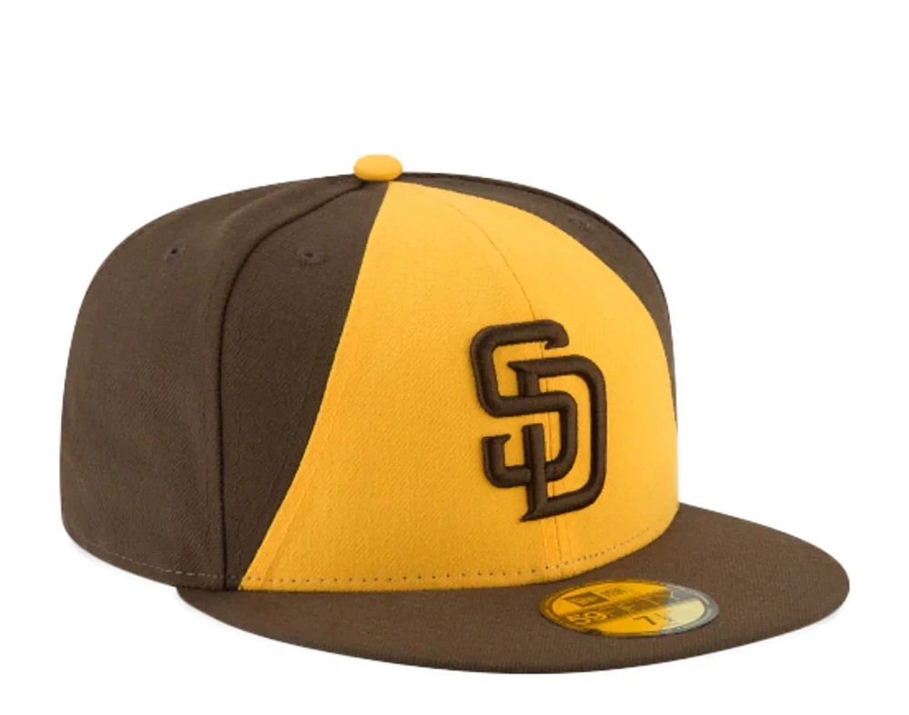 MLB Hat 5950 ACPerf Alt2 2017 Padres (Yellow & Brown)