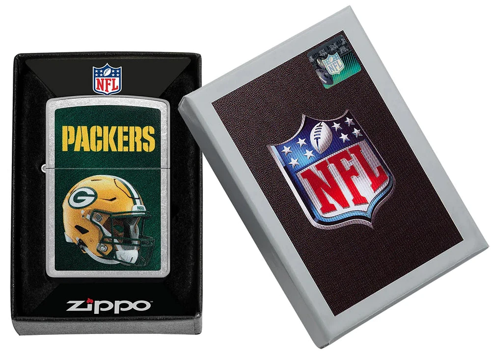 NFL Zippo Lighter Helmet Chrome Packers