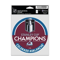 NHL Multi Use Decal 3.75x5 Champs 2022 Avalanche