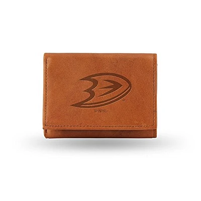 NHL Wallet Leather Tri-Fold Ducks (Brown)