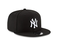 MLB Hat 950 Basic Snap Black and White Yankees