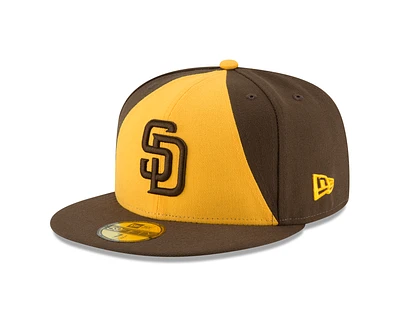 MLB Hat 5950 ACPerf Alt2 2017 Padres (Yellow & Brown)