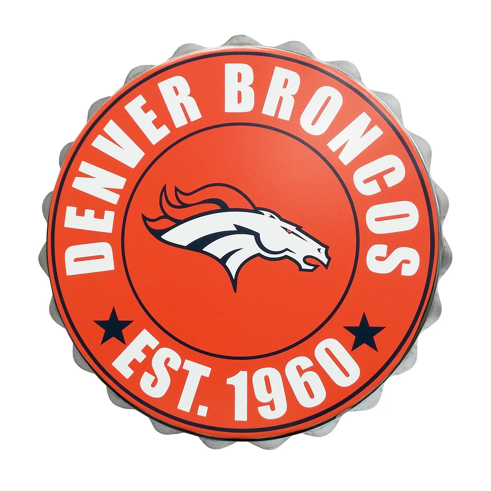 NFL Wall Logo Bottle Cap Broncos