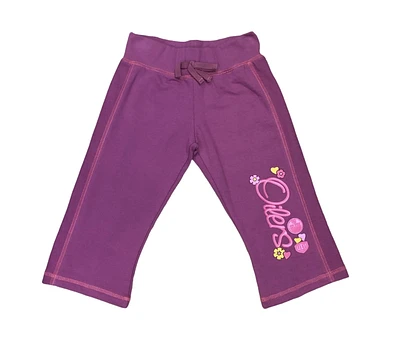 NHL Toddler Sweat Pants Flowers & Hearts Oilers