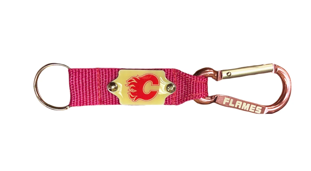 NHL Carabiner Flames (Pink)