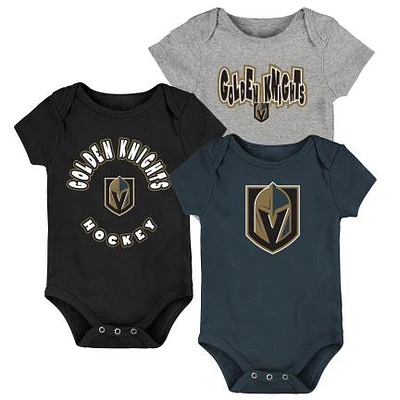 NHL Infant 3pc Onesie Set Everyday Fan Golden Knights