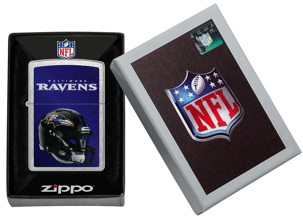 NFL Zippo Lighter Helmet Chrome Ravens