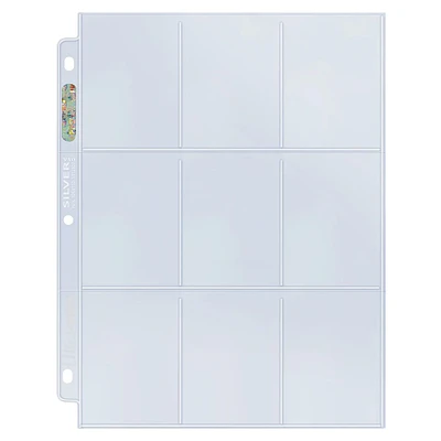 Ultra Pro Silver Series Hologram 9-Pocket Binder Pages (Single page)