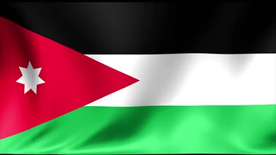 Country Flag 3x5 Jordan