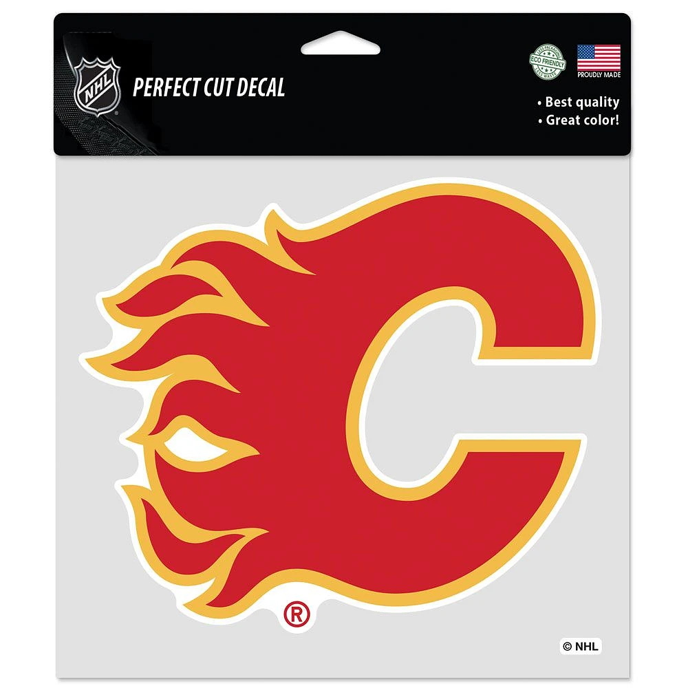 NHL Perfect Cut Decal 8x8 Flames