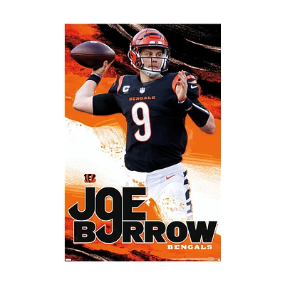 NFL Player Wall Poster Joe Burrow Bengals