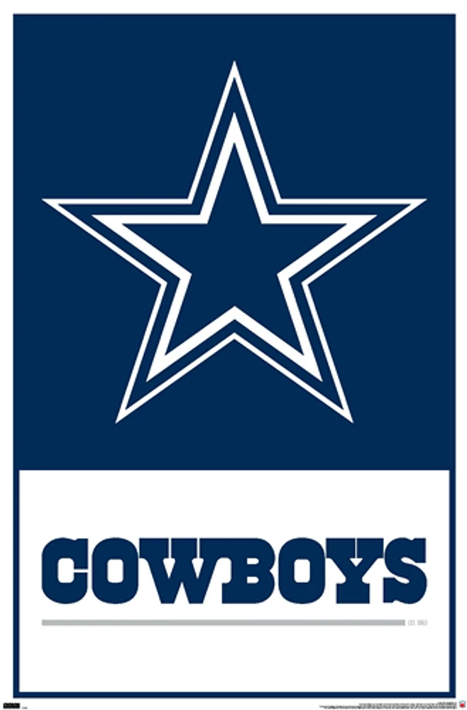 NFL Wall Poster Logo Cowboys