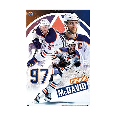 NHL Player Wall Poster Connor McDavid Oilers