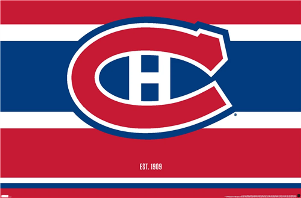 NHL Wall Poster Logo Canadiens