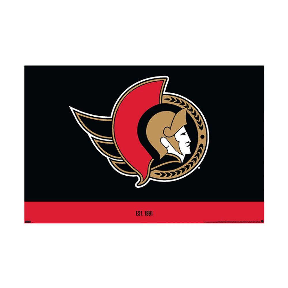 NHL Player Wall Poster Logo Senators