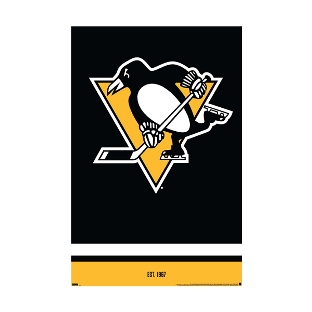 NHL Wall Poster Logo Penguins