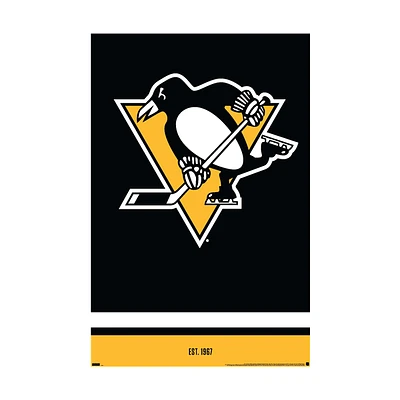 NHL Wall Poster Logo Penguins